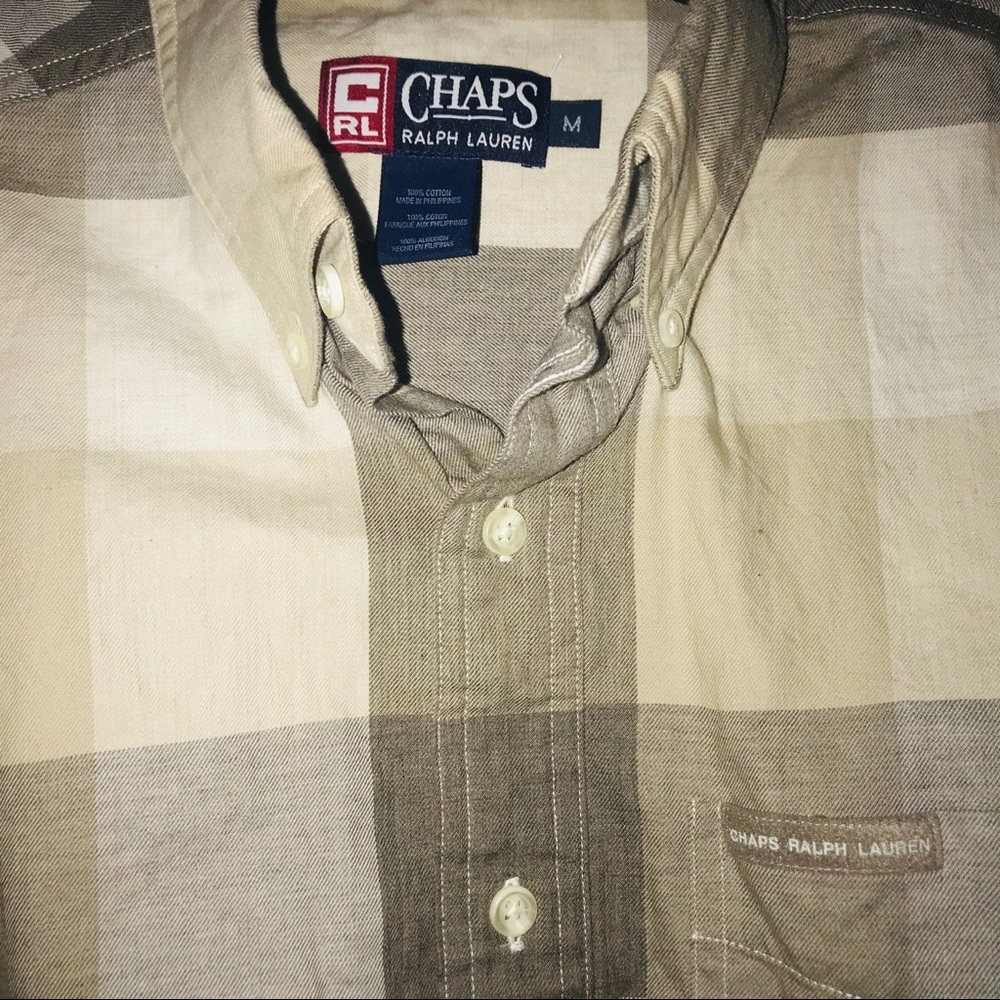 ❇️ Ralph Lauren Chaps Men Shirt Size M Sold as is. - Picture 5 of 5